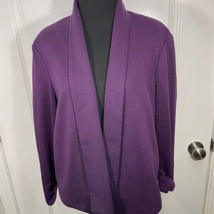 Cato Rich Purple Knit  Cardigan Size XL CB-109